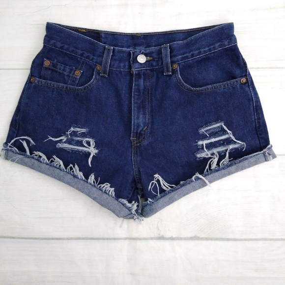 Levi's Pants - Vintage Levi's High Rise Distressed Jean Shorts